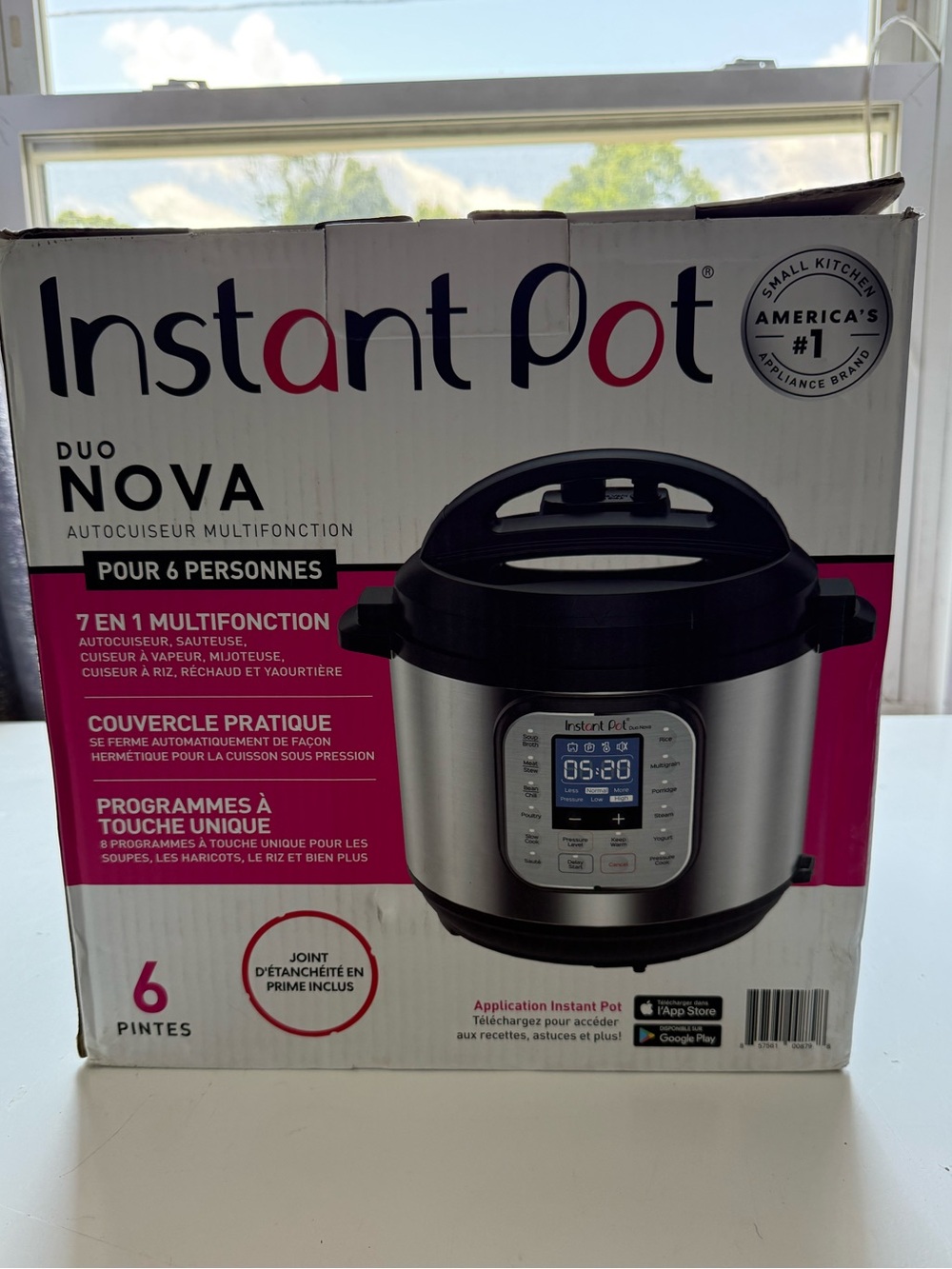 Instant Pot Duo Nova 6-Quart Electric Pressure Cooker - Stainless Steel/Black